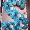 24 ct Shaped Letter Cupcakes - Image 2